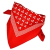 Red With White 3-Dot & Stripes Bandana Neckerchief