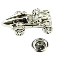 Retro Racing Car Lapel Pin Badge