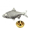 Roach Fish English Pewter Lapel Pin Badge