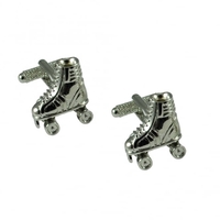 Roller Skates with Moving Wheel Novelty Cufflinks