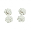 Silver Elastic Knot Cufflinks