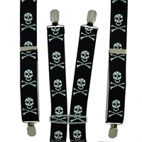 Skull & Crossbones Trouser Braces