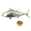 Tuna Fish Pewter Lapel Pin Badge