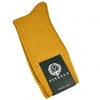 Viyella Plain MustardYellow Ribbed Wool Rich Shortie Men