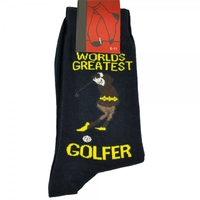 Worlds Greatest Golfer Mens Novelty Socks