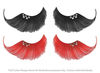 False Eyelashes - Diamantes - Black