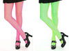 Neon Fishnet Tights - Green/Medium
