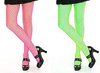 Neon Fishnet Tights - Thick Hatch - Pink