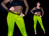 Neon Green UV Leggings - M/L