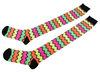 Neon Zig Zag Socks - Default
