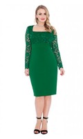 Angelina Dress in Emerald