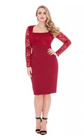 Angelina Dress in Wine