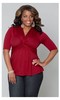 Caycee Twist Top In Cherry Bomb