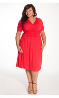 Daniela Dress in Vermillion