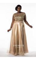 Golden Girl Prom Dress in Gold