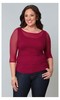 Marie Mesh Top In Berry
