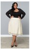 Matinee Lace Midi Skirt in Sweet Vanilla