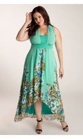 Olympia Maxi Dress In Jade