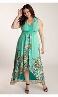 Olympia Maxi Dress In Jade