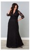 Screen Siren Lace Gown in Onyx