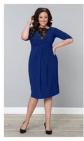 Signature Lace Cocktail Dress in Cobalt Blue