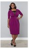 Signature Lace Cocktail Dress in Magenta