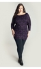 Toccara Sweater Tunic in Purple