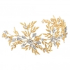 Gold Plated Crystal Charlotte Statement Leaf Tiara