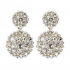 Gold Plated Crystal Double Drop Earrings