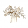 Gold Plated Small Floral Hair Comb