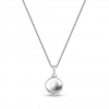 Sterling Silver 925 Polished Orb Necklace