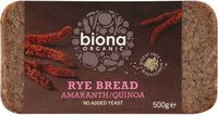 Biona Organic Bread Rye - Amaranth & Quinoa