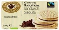 Cocoa & Quinoa Sandwich Biscuits - Fairtrade