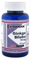 Gingko Biloba 75mg (Standardized Extract) (Hypoallergenic)