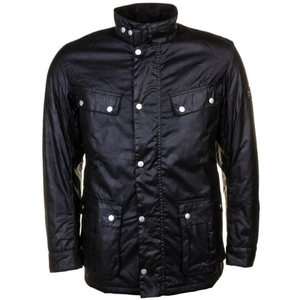 Barbour International Mens Black Duke Waxed Jacket