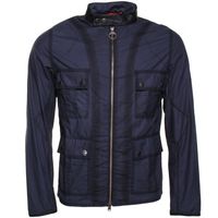 Barbour Steve McQueen Collection Mens Navy Britt Casual Waxed Jacket