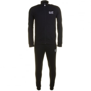 EA7 Mens Black Training Core Identity Cotton Tracksuit