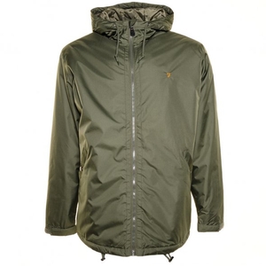 Farah Mens New Olive Partridge Hooded Jacket