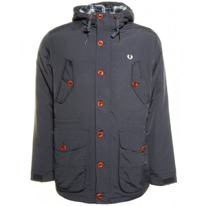 Fred Perry Mens Navy Wadded Mountain Parka