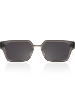 Acetate & Metal Sunglasses Gunmetal Grey