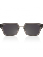 Acetate & Metal Sunglasses Gunmetal Grey