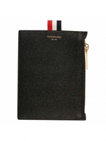 Leather Coin Pouch Wallet Black