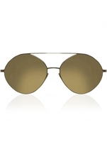 Mykita + Maison Margiela Gold Aviator Sunglasses
