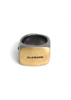 Rosa Maria Lulu Black Diamond Ring Silver