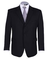 Centaur Big and Tall Plain Black Mixer Jacket 50S Black