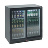 LEC Lec 2 Door Bottle Cooler Sliding Door BC9027KLED Black (Each)