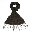Womens Brown Checked Scarf - Pashminas Shawls - Various patterns,  designs and colours - Striped,  Sparkly,  Checked - Womens scarf for girls