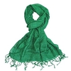 Womens Green Plain Scarf - Pashminas Shawls - Various patterns,  designs and colours - Striped,  Sparkly,  Checked - Womens scarf for girls