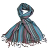 Womens Pink and Blue Fashion Scarf - Pashminas Shawls - Various patterns,  designs and colours - Striped,  Sparkly,  Checked - Womens scarf for girls
