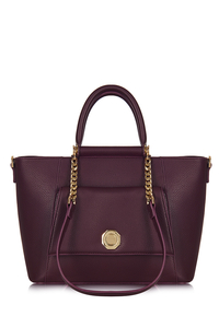 Iris Burgundy Tote Bag